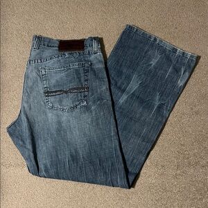 Lucky Brand Men's Faded Blue Relaxed Bootcut Jeans Like New